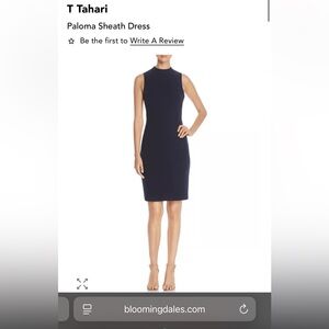 NWT Tahari Paloma Sheath Dress Taupe Size 8